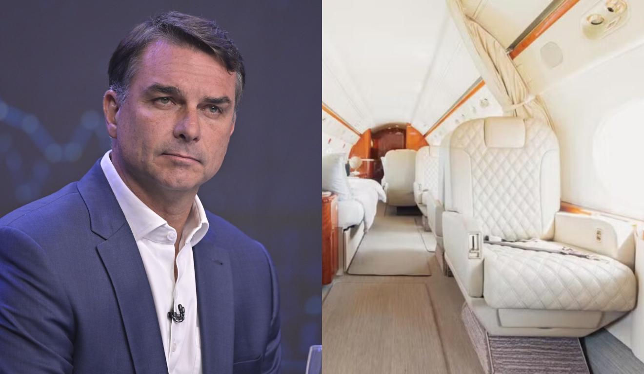 Fique por dentro: Jatinho de luxo que levou Flávio Bolsonaro e família aos EUA tem camas e open bar