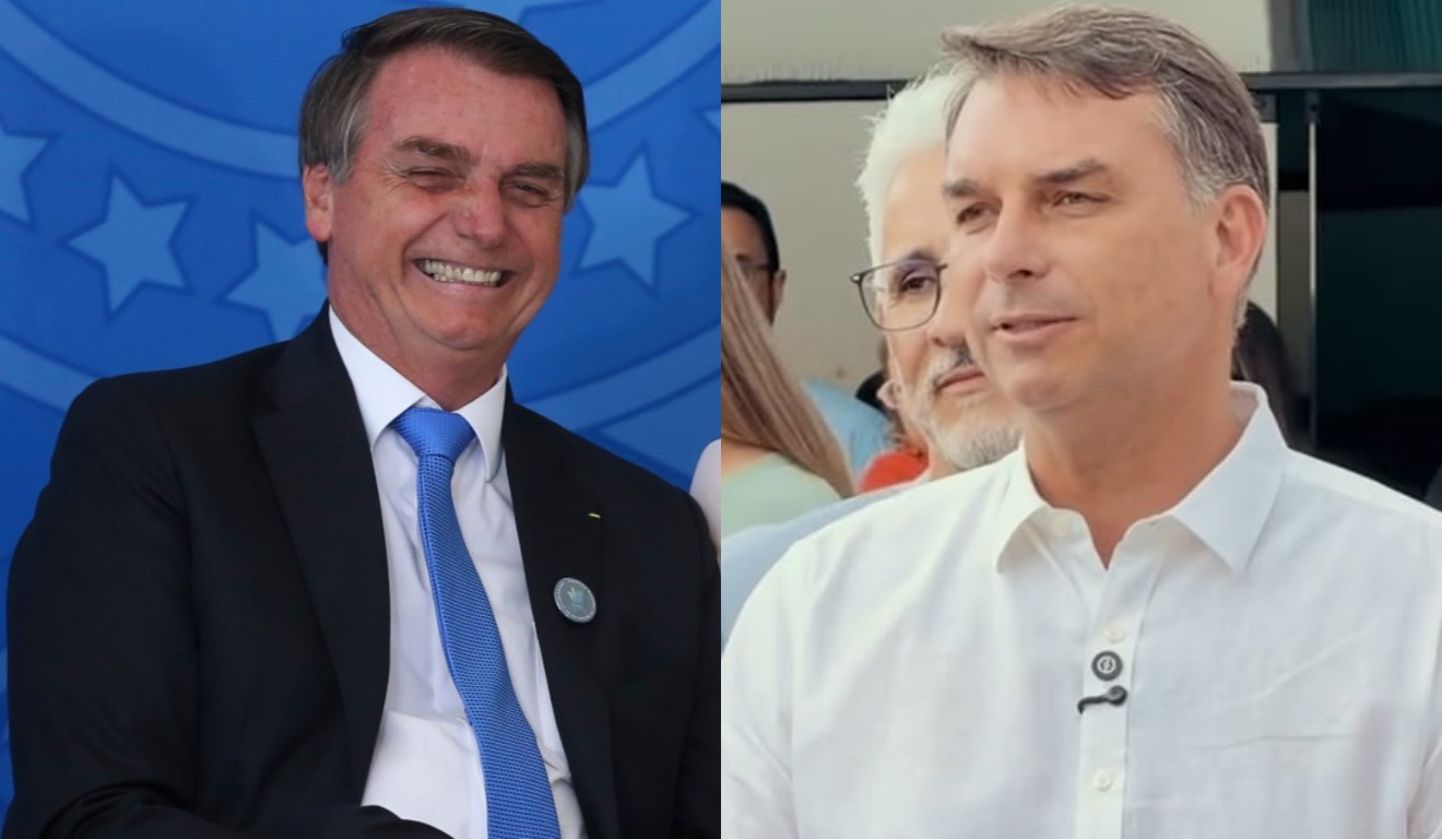 Flávio Bolsonaro visita o pai e brinca: “Ele está bem e fazendo piadinhas sem graça de sempre”