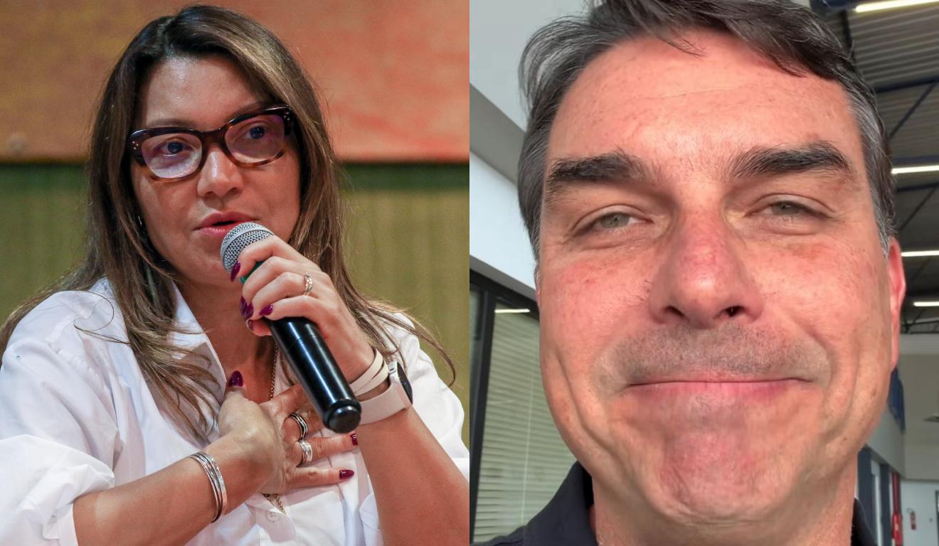 Janja acusa Flávio Bolsonaro de querer ‘silenciar’ mulheres após senador mandar esposa “segurar a onda”