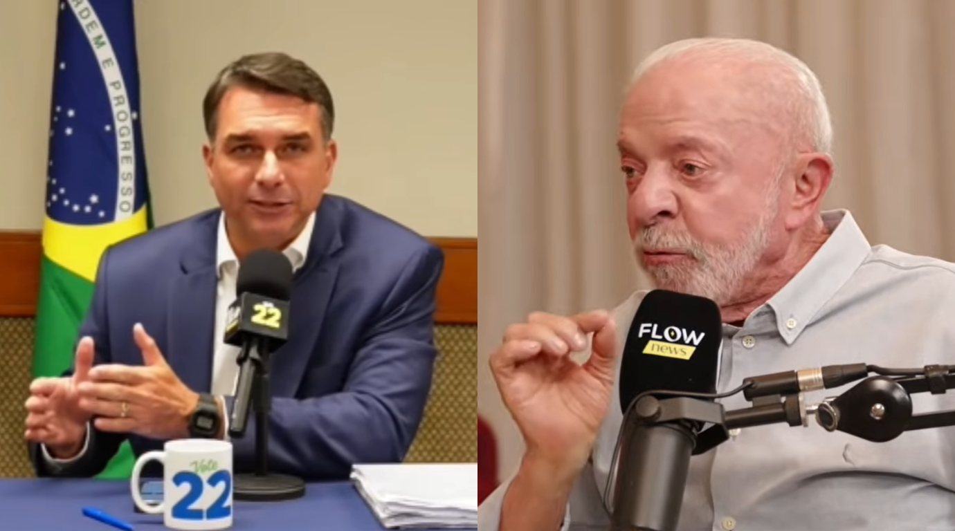 Sem debate, Lula e Flávio Bolsonaro se enfrentam em lives; veja quem ganhou