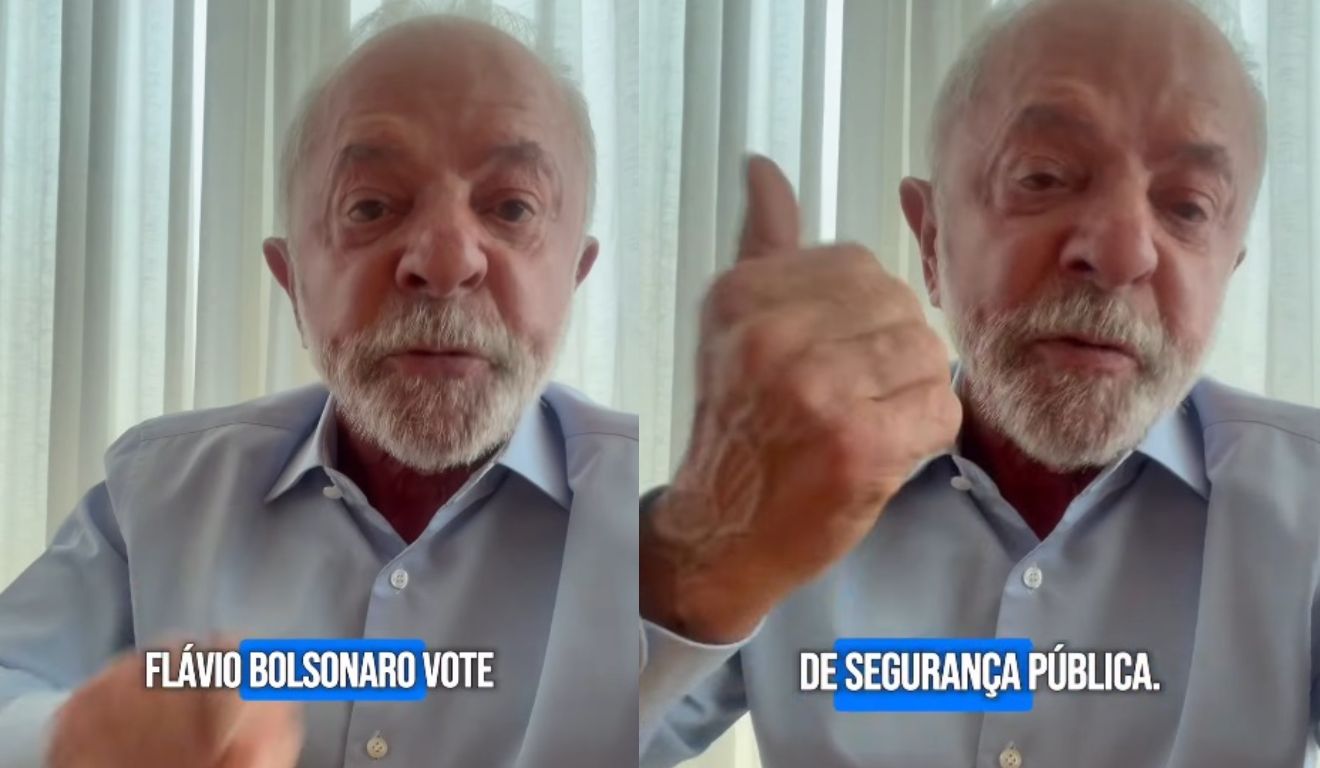 Lula cobra apoio de Flávio Bolsonaro à PEC da Segurança: “Por que ele não quer votar?”