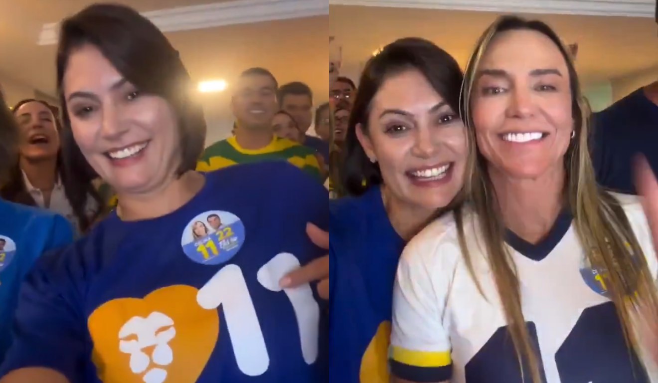 Michelle comemora vitória de Celina Leão e enfrenta críticas após derrota de Flávio Bolsonaro
