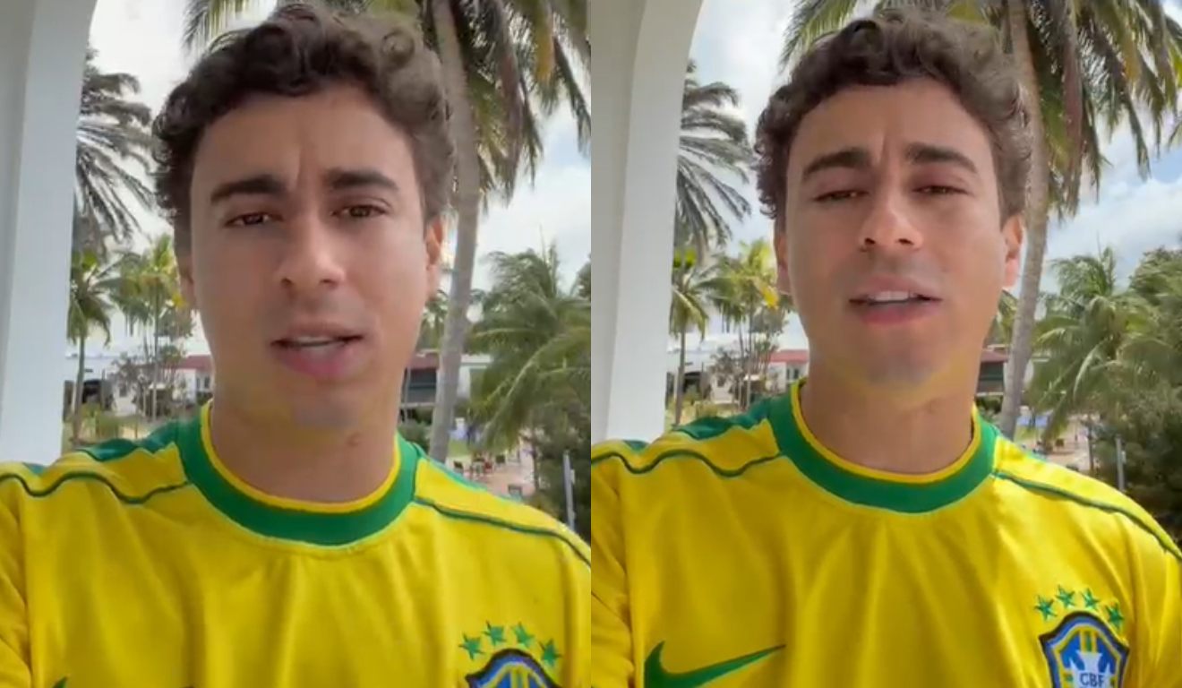 Nikolas Ferreira rebate campanha pró-Lula e pede que direita poste fotos com “blusa do Brasil”