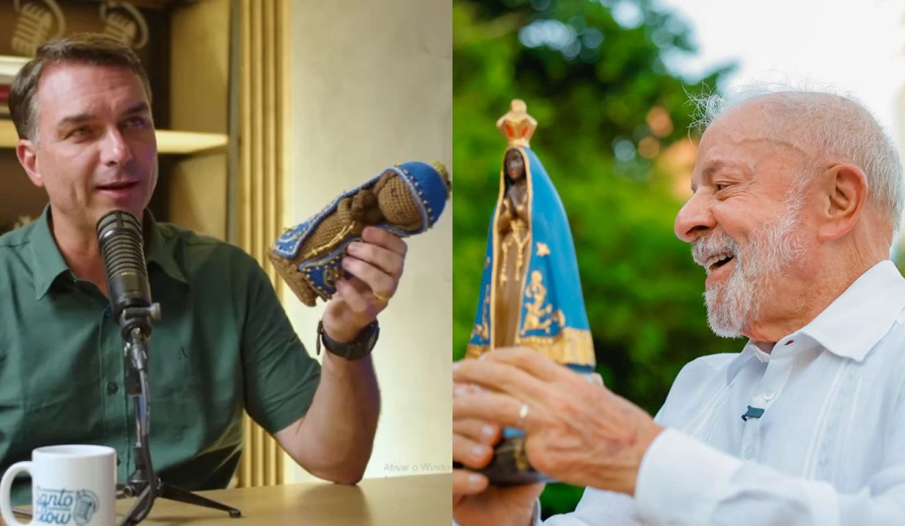 Após fake news sobre padroeira do Brasil, veja onde estarão Flávio e Lula no feriado