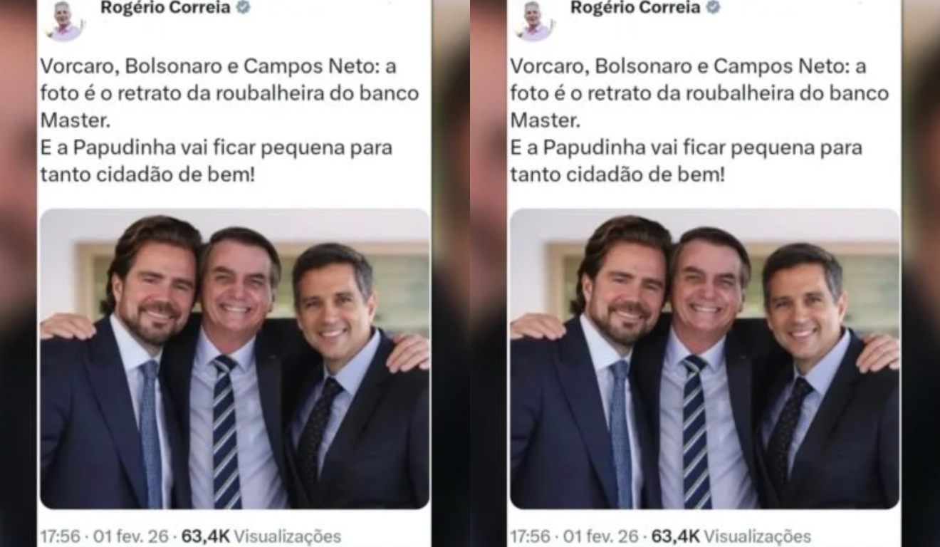 Foto falsa de Jair Bolsonaro com Vorcaro gerada por IA custa R$ 20 mil a deputado do PT
