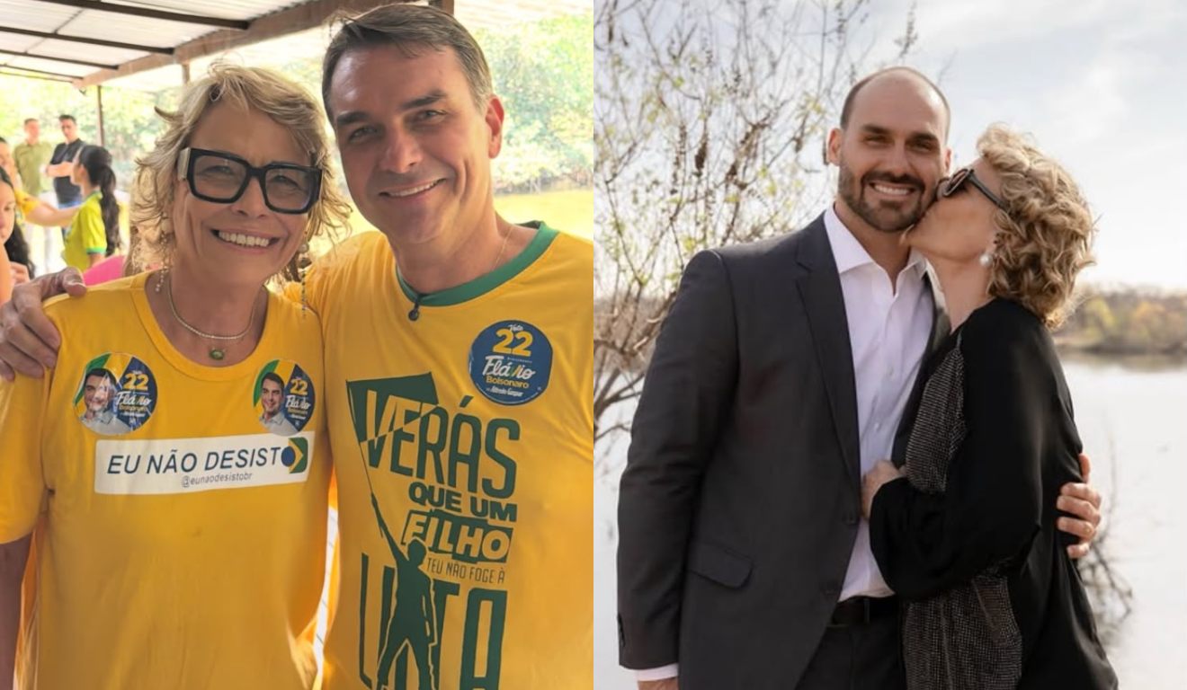 Mãe de Flávio Bolsonaro se emociona ao revelar dor pela partida do filho aos EUA