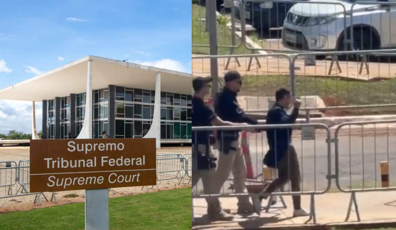 Homem diz ser ‘imperador’, tenta entrar no STF e acaba escoltado para fora